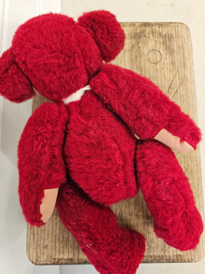old Red Bear With White Bow