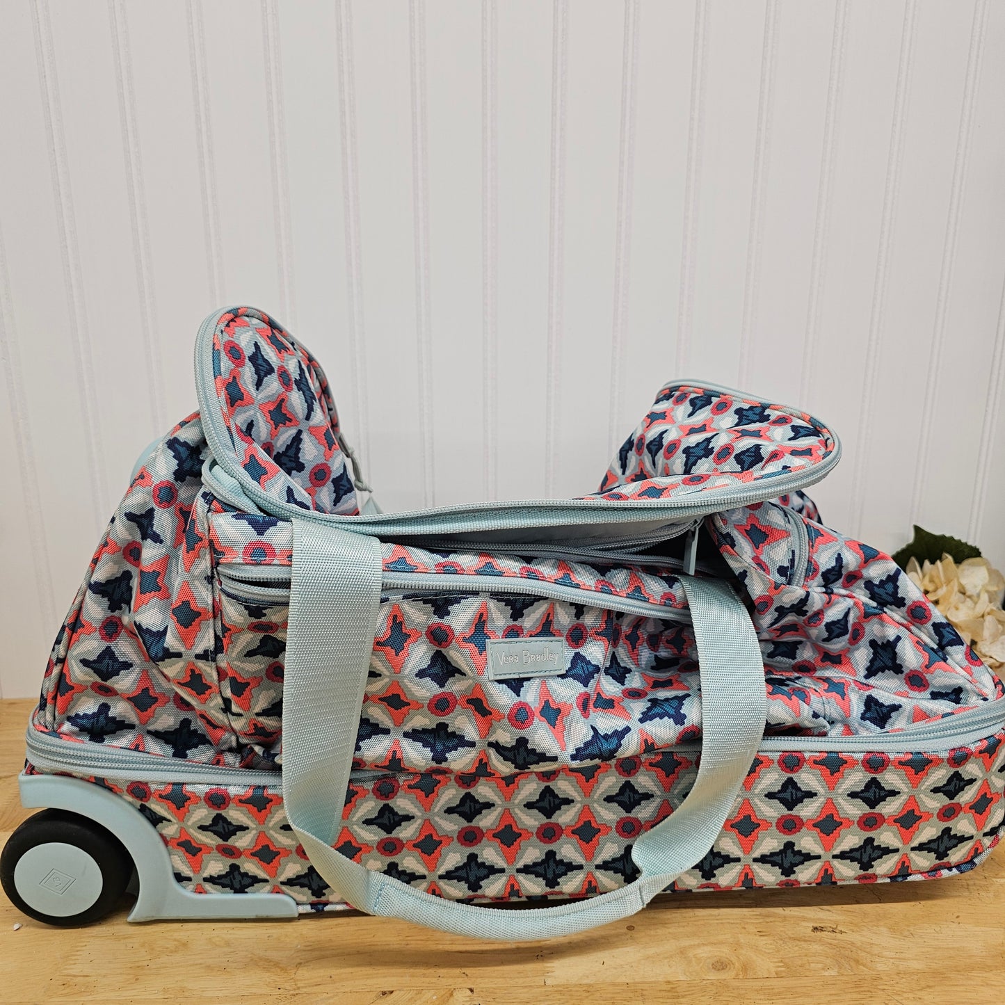 Vera Bradley rolling duffel bag