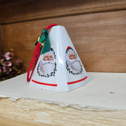 vintage Jasco Santa potpourri bell shaped Christmas ornament