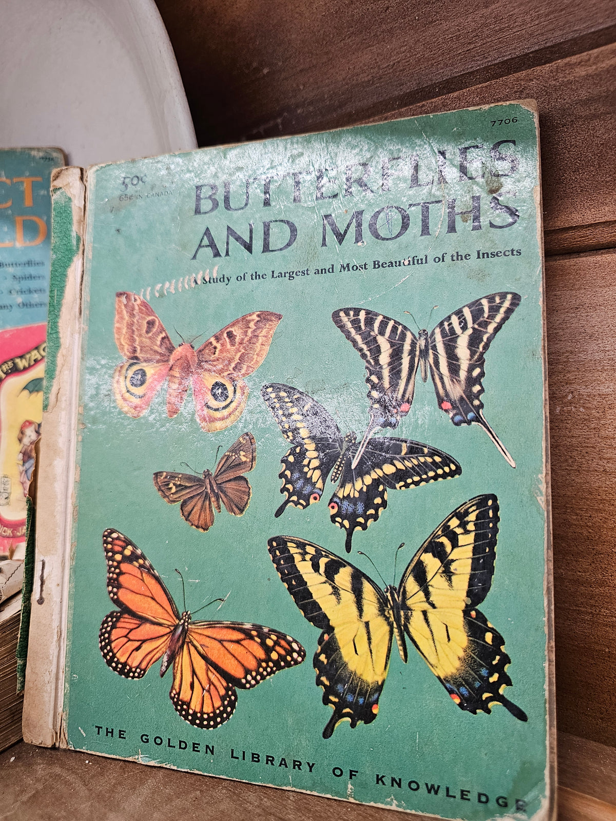 Set of 3 books - Butterflies and Moths, The Insect World, Mrs. Wag - a Doggy Tale