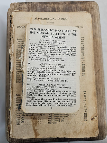 set of 3 vintage bibles - as is