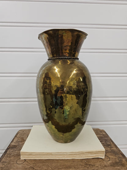 Large brass vase