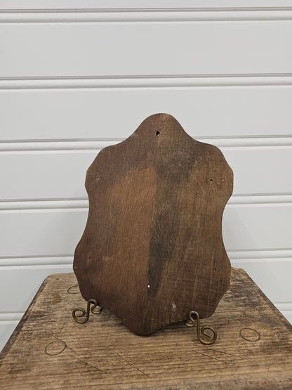 vintage wooden spoon rack