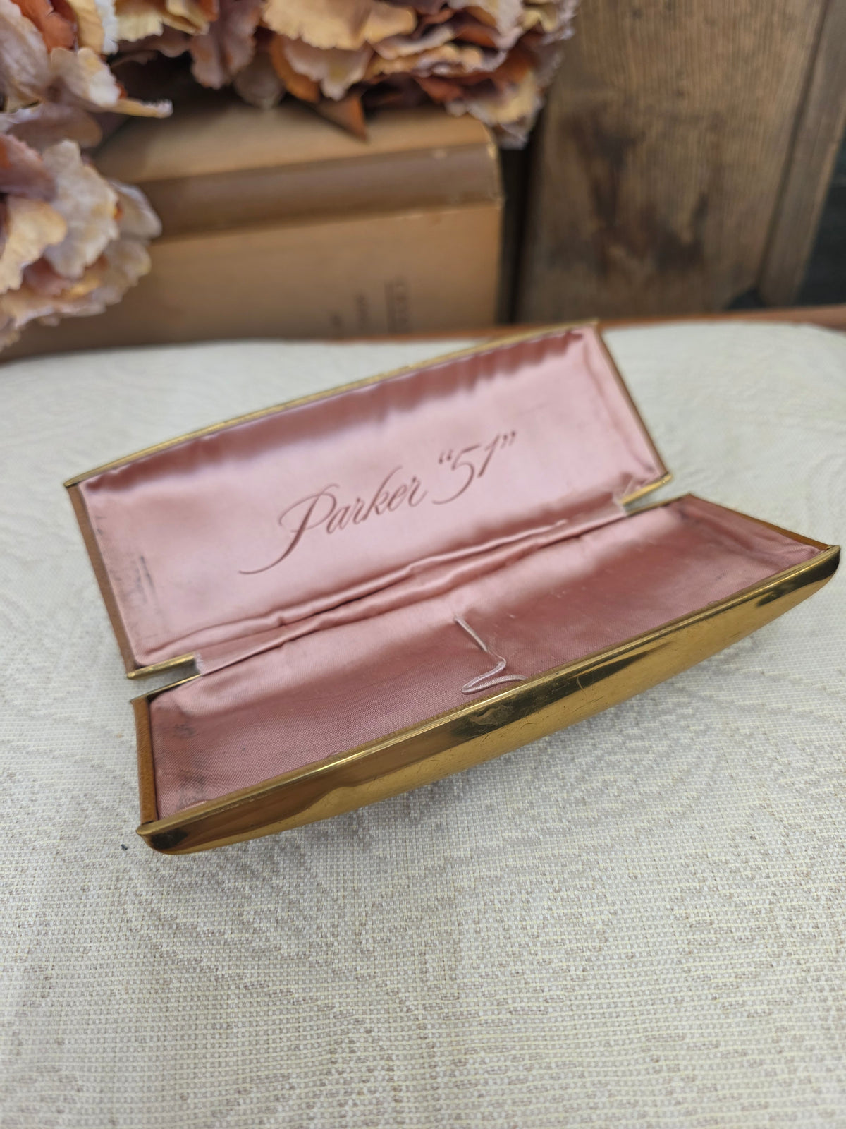 Vintage Parker 51 Pen Case — Collectible Display