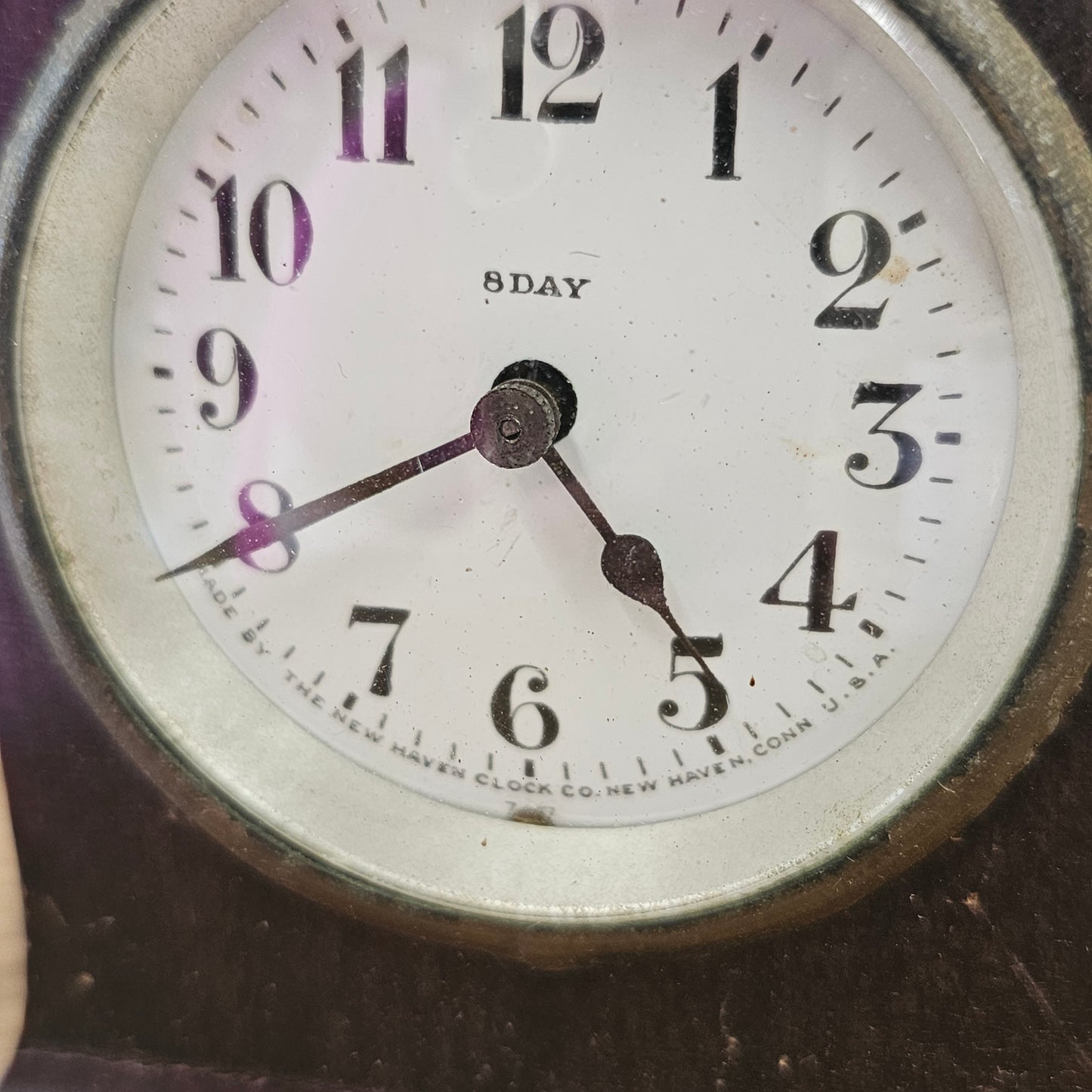 8 day vintage Wooden Clock made by the New Haven Clock Co. , USA
