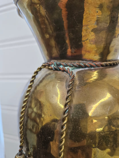 Large brass vase
