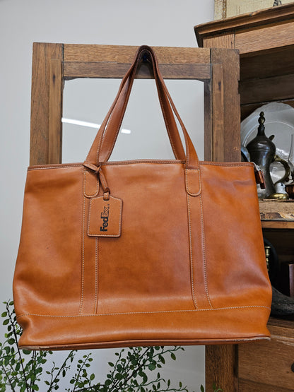Barrington Leather Large Bag, Wear on Straps