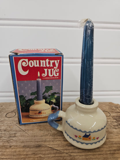 Country Jug Candleholder