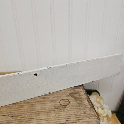 White wooden mini shelf