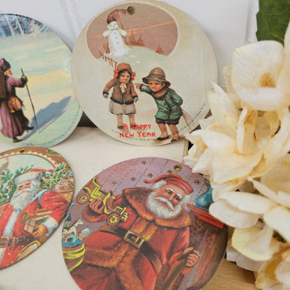 Set of 9 circle ornaments - 1981 Hong Kong
