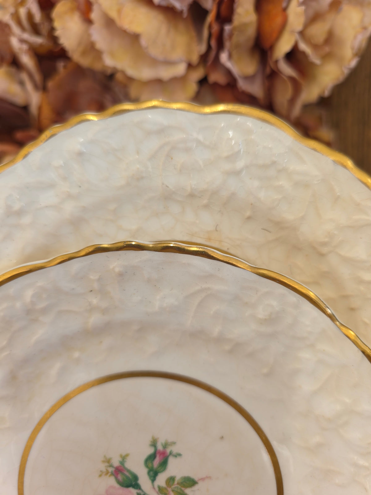 Vintage Rose Point Plates — Set of 2