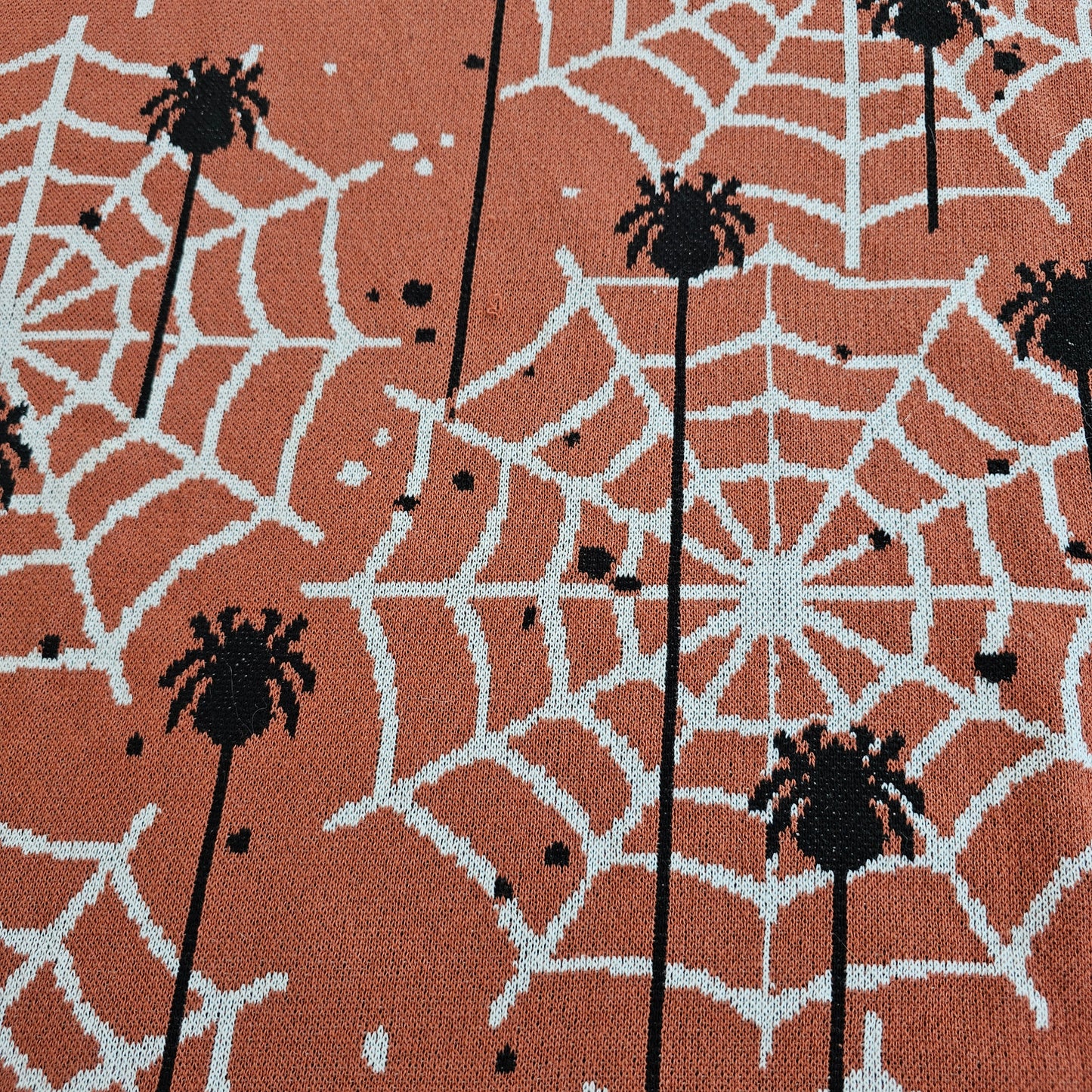 Spider Knitted Throw Blanket - approx 50" x 60"