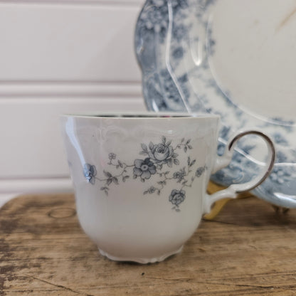 Johnson Bros, England plate (Crazed & stained) & Johann Haviland, Germany cup