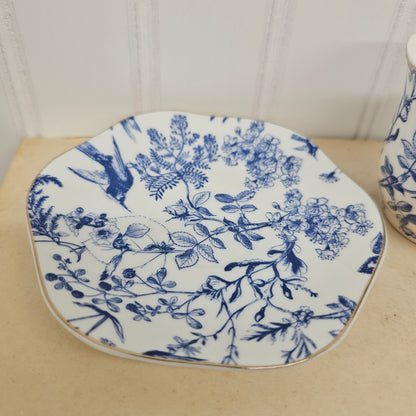 Blue and white teacup & saucer - Grace Teaware, fine porcelain