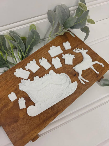 Santa's sleigh resin casting