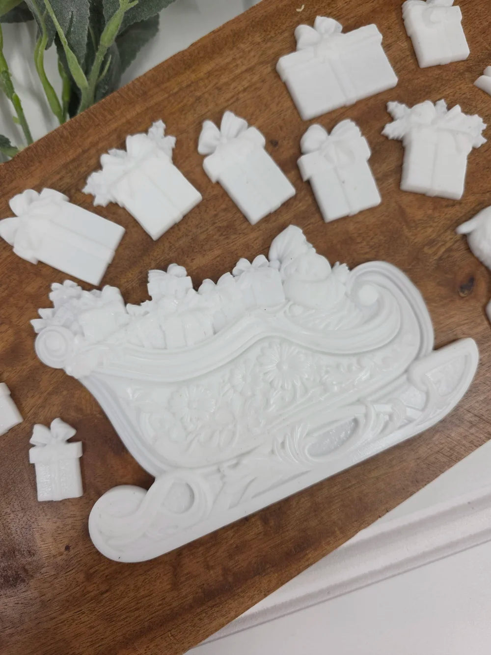 Santa's sleigh resin casting