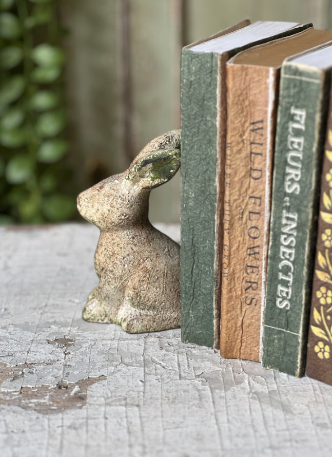 5.5" sitting mossy embossed Rabbit