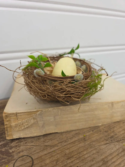 4.5" spring nest with egg