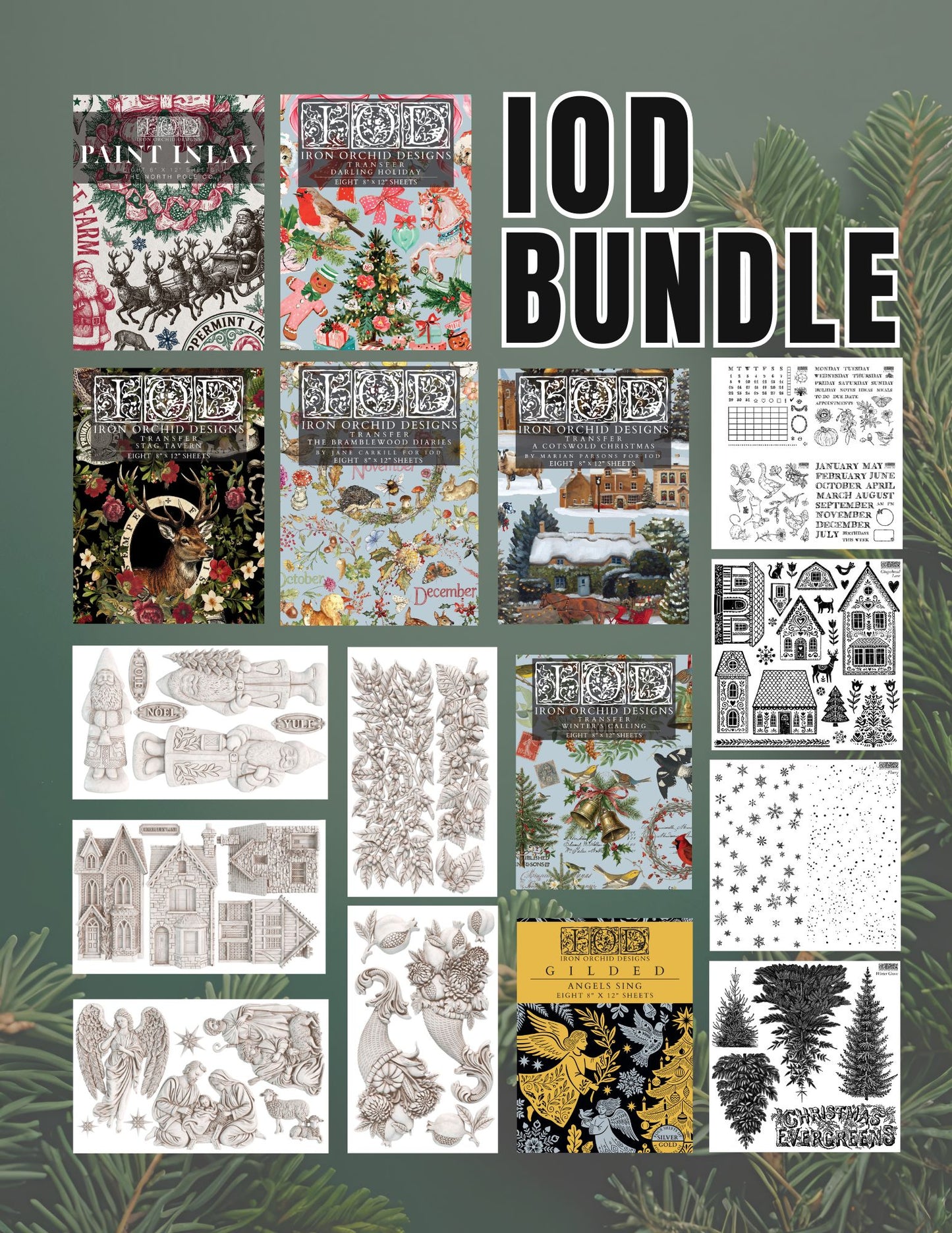 Entire IOD Winter Collection - 16 pieces